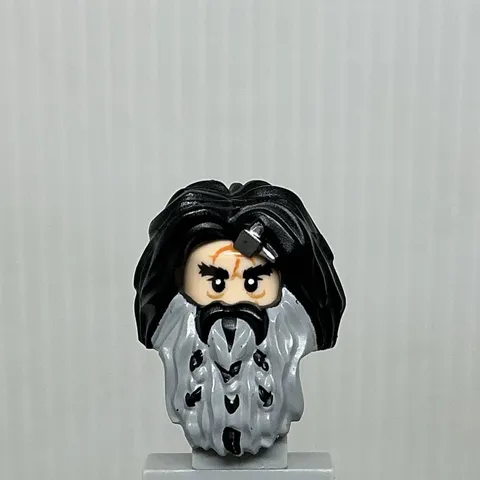 LEGO The Hobbit Minifigure Parts Bifur the Dwarf Head Hair & Beard Only 79002