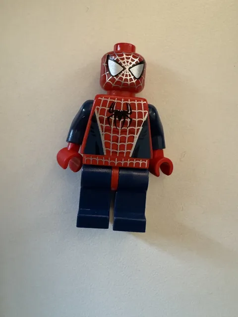 Lego Marvel Spider-man Silver Webbing Navy Lego Minifigure