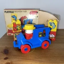 Lego Duplo Pre School Set 1979 Playville Delivery Man Set Original Box 1-5 Yrs