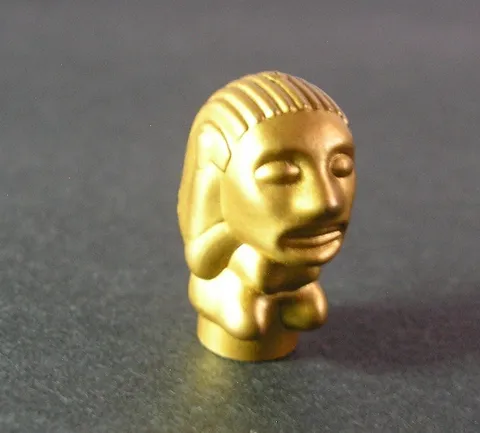 LEGO Indiana Jones 62713 Peruvian Temple GOLDEN IDOL w/ Number on Back 7623 MINT