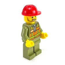 LEGO City Train Worker Minifigure trn239 - Set 60098