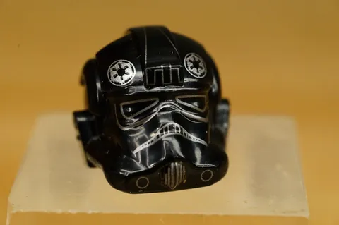 Lego Minifigure Helmet Star Wars Black Tie Fighter Pilot 87556 Accessory