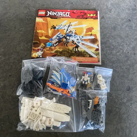 LEGO NINJAGO Ice Dragon Attack 2260 100% complete + MINI figures + Instructions