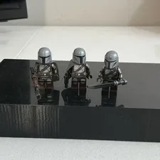 Three Lego The Mandalorian sw1135 Mando Cape Star Wars Minifigures