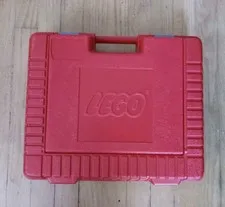 1985 LEGO Carrying Red Suitcase Storage Case Vintage 