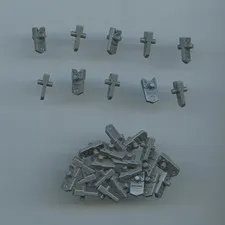 Star Wars LEGO x 30 Dark Bluish Gray Projectile Launcher Part, Trigger for Gun