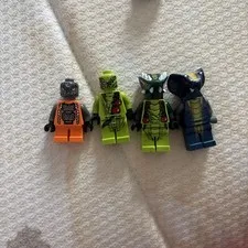 Lot of four LEGO NINJAGO Minifigure Snakes