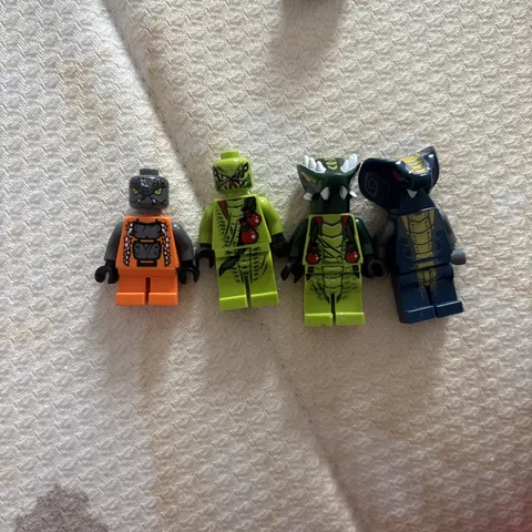 Lot of four LEGO NINJAGO Minifigure Snakes