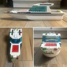 Lego City - Diving Yacht - Set 60221 - White Boat Hull With Tan Top