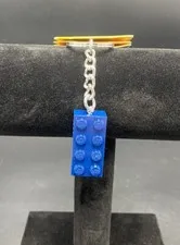 LEGO Earth Blue 2x4 Brick Key Chain  New