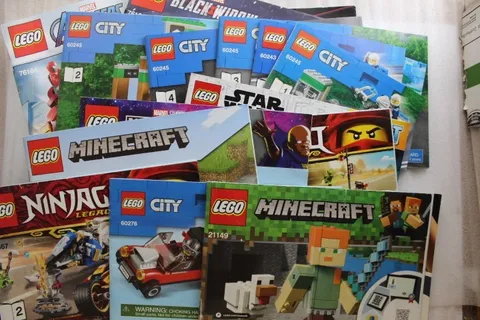 Lego Instructions Mixed Lot 15+ Minecraft Ninjago Marvel City