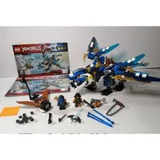 Lego Ninjago Jay's Elemental Dragon #70602 -missing some stickers