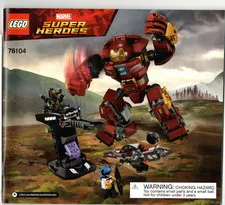 Lego ~  Instructions Manual Booklet Only ~ Marvel Super Heroes 76104