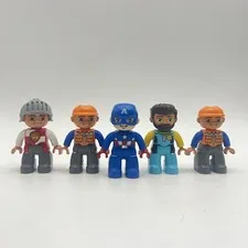 New Lego Duplo Figure Lot Captain America  Knight Construction Workers Toys