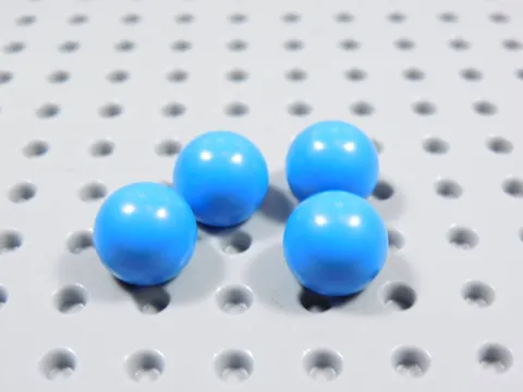LEGO Lot of 4 Dark Azure Technic Ball Joints BG