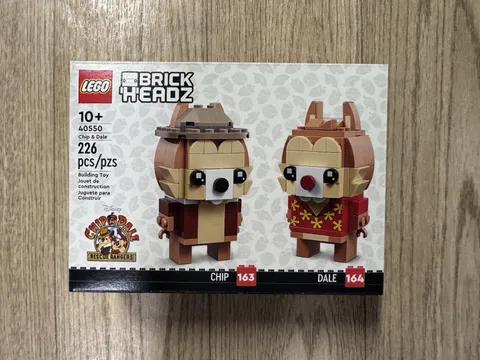 New Sealed LEGO BRICKHEADZ: Chip & Dale (40550)