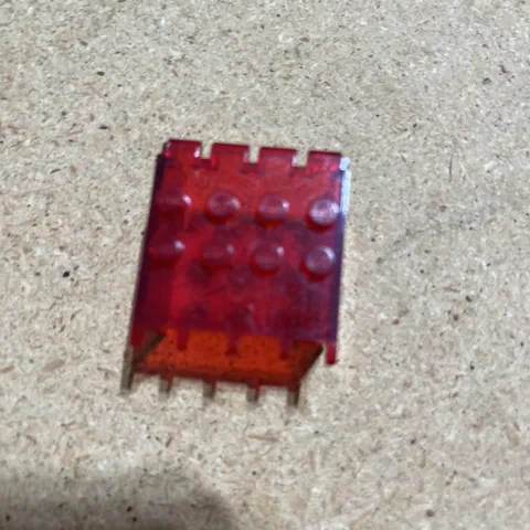 LEGO 2337 Windscreen 4x4x2 Canopy Extender Trans Red  x1
