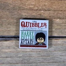 LEGO Harry Potter Tile 2 x 2 with Newspaper 'THE QUIBBLER' Pattern 3068pb0346