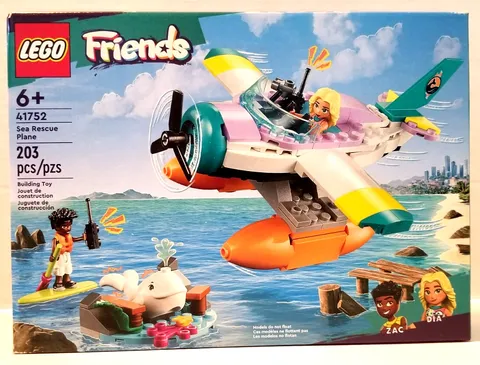 Lego Friends 41752 Sea Rescue Plane.  New and Factory Sealed