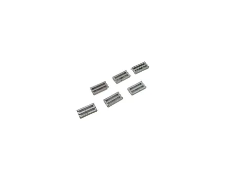 6 Lego® 9V RC TRAIN Railway Brick Tile 2x1 4560 SILVER