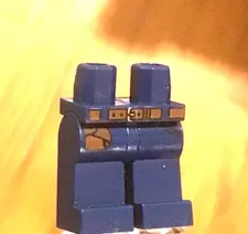 LEGO Dark Blue Legs with Belt and Holster