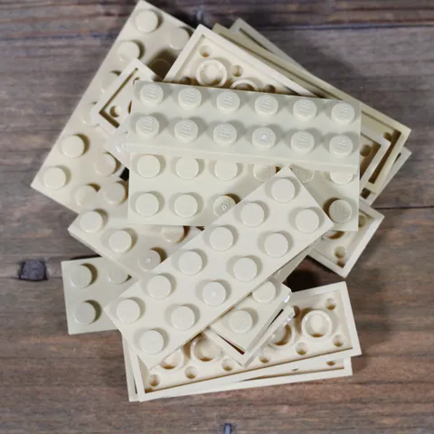 LEGO Tan Plate 2 x 6 Part No. 3795 Qty 15