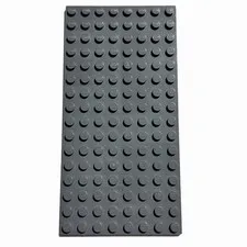 LEGO Dark Gray 8 X 16 STUD Baseplate 2.5” X 5” PIECE #3865 92438 Bricks Building