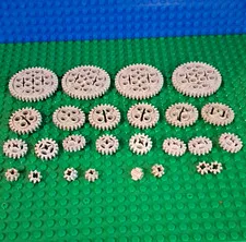 LEGO Technic Gray Gear Parts Bulk Lot Mixed Sizes 24pcs