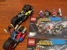 LEGO DC Comics Gotham City Cycle Chase (76053) 100% complete, no box