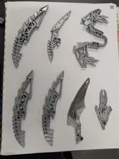 Lego 38 Random Bionicle Weapons And Pieces Parts Bulk Genuine