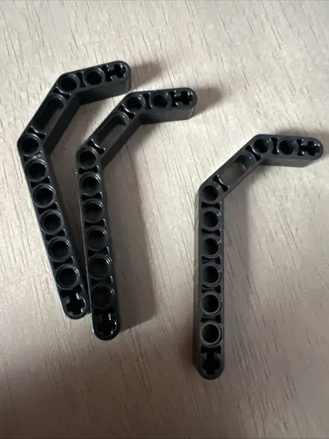 LEGO 32009 Technic, Liftarm, Modified Bent Thick 1 x 11.5 Double 3 Pieces
