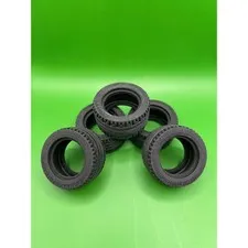 LEGO Technic Black Rubber Tires 43.2 x 22 ZR Replacement Parts Lot of 5