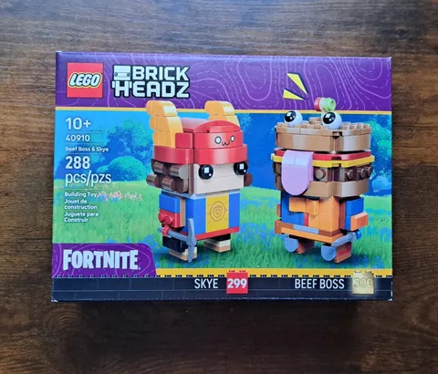 LEGO Fortnite 40910 BrickHeadz Beef Boss and Skye Figures Brand New & Sealed