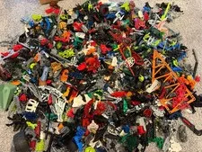 Huge LEGO Bionicle Hero Factory Bulk Lot 10lbs Masks Parts Weapons + More BOX A
