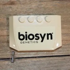 LEGO Jurassic World Tan Wedge 4x6x2/3 Triple Curved 'biosyn GENETICS' Sticker