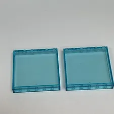 Lego 35286 Transparent Aqua Blue Replacement Parts Pieces Lot of 2