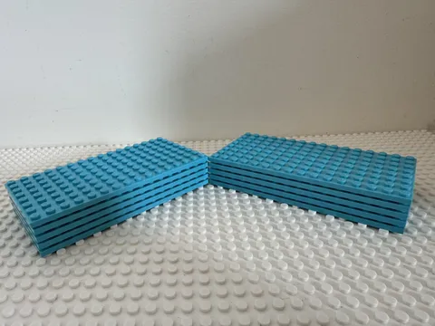 (10) LEGO 8x16 Baseplate Lot-AZURE BLUE- #91405-Friends, Disney