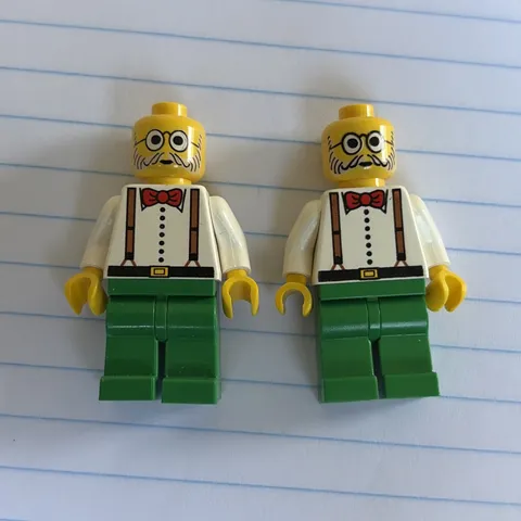Lego Adventurers Dr. Charles Lightning Minifigure Lot Of 2
