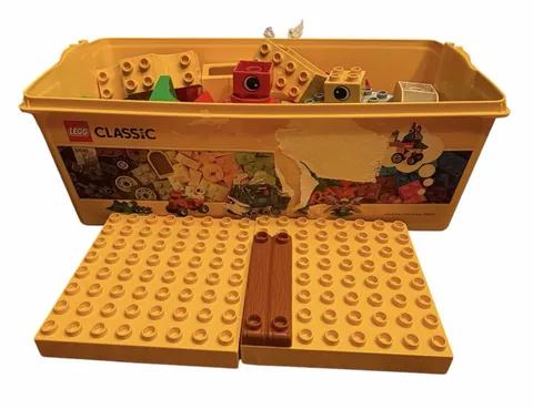 LEGO Classic 10698 Creative Brick Storage Box Mixed Pieces Lot Bases Duplo Build