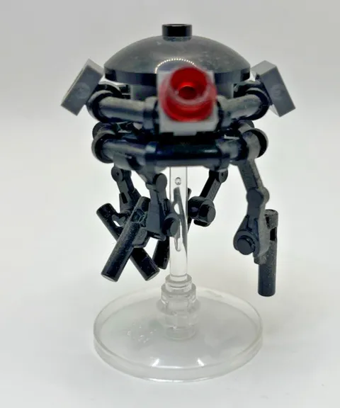 LEGO Star Wars Imperial Probe Droid Black Build w/ Display Stand