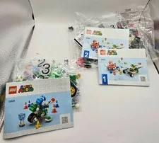 Lego sets 72031 72034 Super Mario bags instructions sticker sheet, no boxes