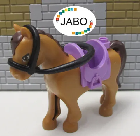 (O 15 / 2 / 3 ) Lego Friends Horse with Saddle and Halter Riding Stable...