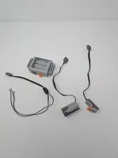 Lego Power Functions Lot Battery Box Motor Lights Switch NO BATTERY COVER