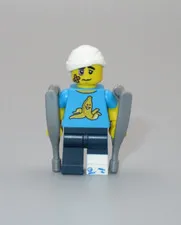 LEGO Clumsy guy crutches injured cast  CMF minifigure collectible series 15