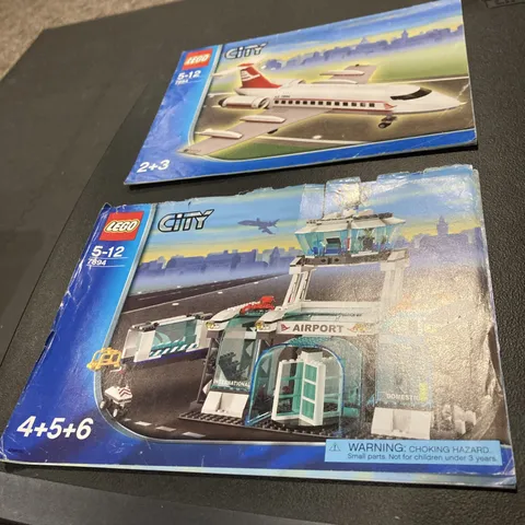 2006 LEGO City Airport 7894 Manuals (2-6) Only Missing #1 Lot 07