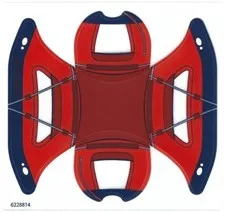 NEW LEGO Plastic Tent Small with Red and Dark Blue Pattern From 60202