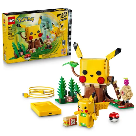 LEGO Pokémon SMART Play Training House Pikachu 72164 Interactive Set 6+