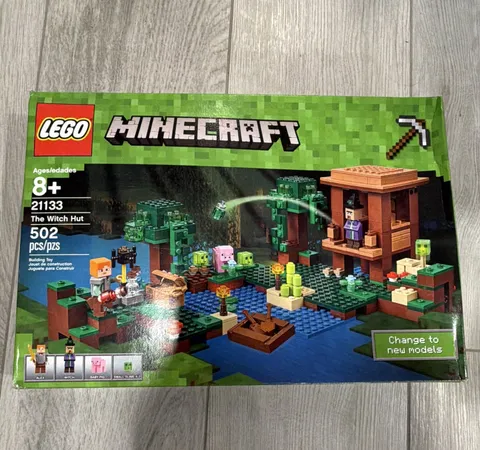 LEGO Minecraft The Witch Hut 21133 502pc Box Complete Set Ages 8+ Separator