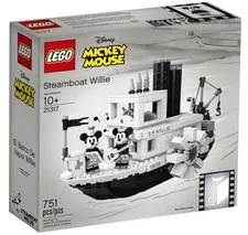 LEGO Ideas 21317 Steamboat Willie Mickey Mouse Disney 751pcs Collectible Set