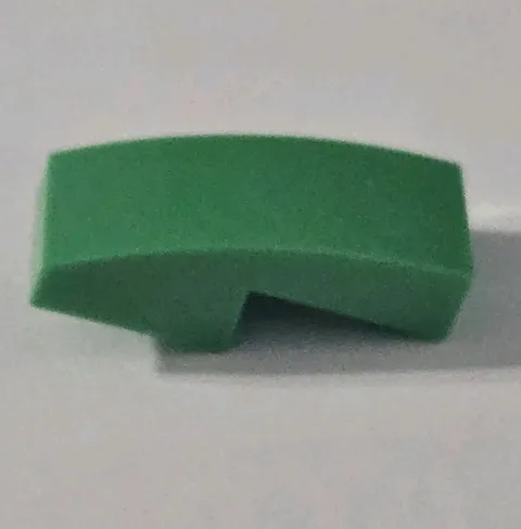 LEGO Parts - Bright Green Slope, Curved 2 x 1 x 2/3 - No 11477